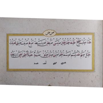 Hattat Mehmed Şevki Efendi'nin 'Nesih' Meşk Mecmuası