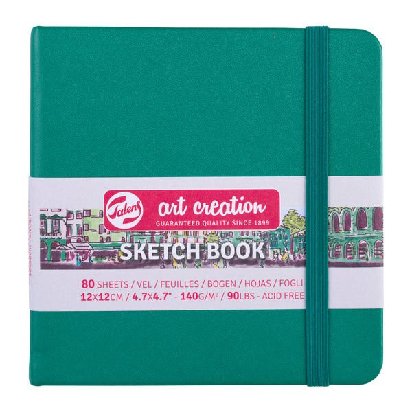 Talens Art Creation Sketch Book 12x12 cm Forest Green Eskiz Defteri 80 Yaprak 140 g