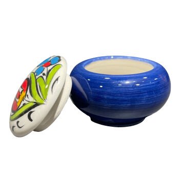Tiryakiart Desenli Seramik Hokka 30 cc - Lacivert