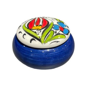 Tiryakiart Desenli Seramik Hokka 30 cc - Lacivert