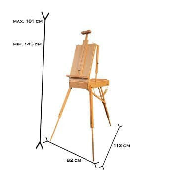 Vera Sanat Portatif Ayaklı Şövale 82x112x145 cm