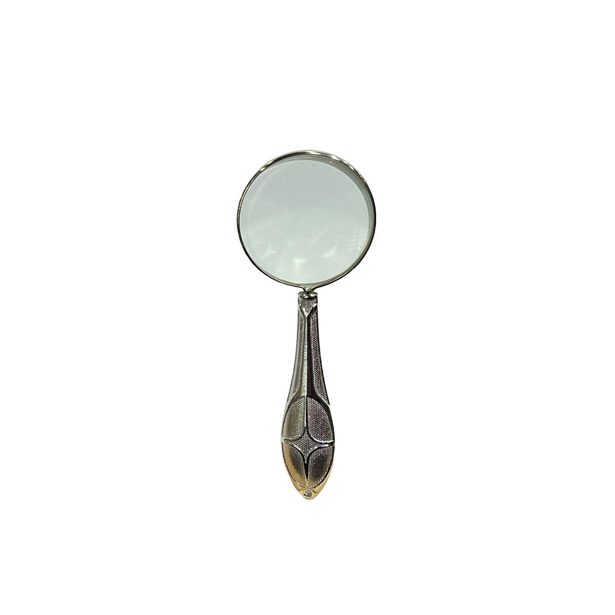 Vera Sanat 45 mm Gümüş Renkli İşlemeli Saplı El Büyüteci MG18155-7