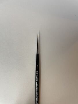 Da Vinci 36 Serisi Fırça No:0 Kolinsky Kızıl Samur Kılı Yuvarlak Sulu Boya Fırçası