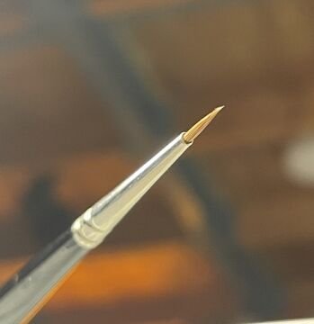 Da Vinci 36 Serisi Fırça No:0 Kolinsky Kızıl Samur Kılı Yuvarlak Sulu Boya Fırçası