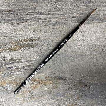 Da Vinci 36 Serisi Fırça No:3 Kolinsky Kızıl Samur Kılı Yuvarlak Sulu Boya Fırçası