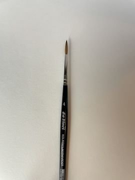 Da Vinci 36 Serisi Fırça No:4 Kolinsky Kızıl Samur Kılı Yuvarlak Sulu Boya Fırçası