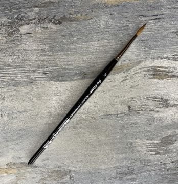 Da Vinci 36 Serisi Fırça No:5 Kolinsky Kızıl Samur Kılı Yuvarlak Sulu Boya Fırçası