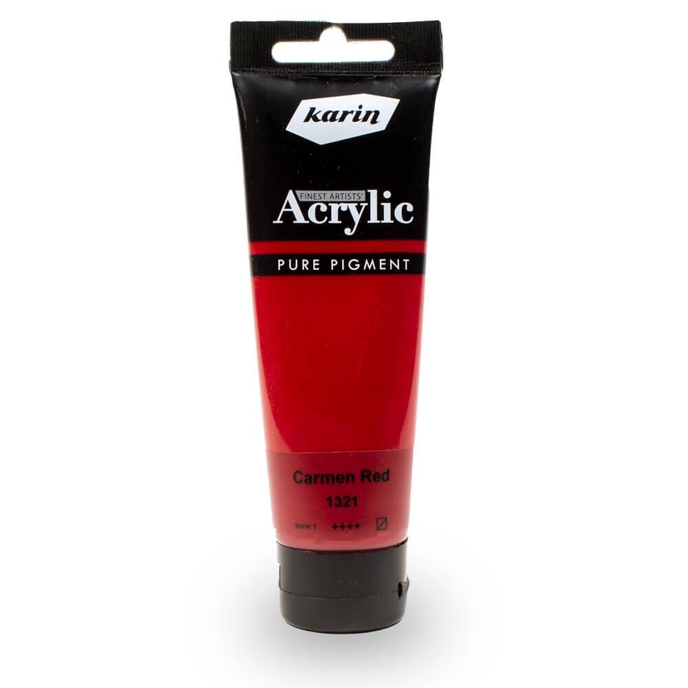 karin artist akrilik boya 120 ml 1321 carmen red