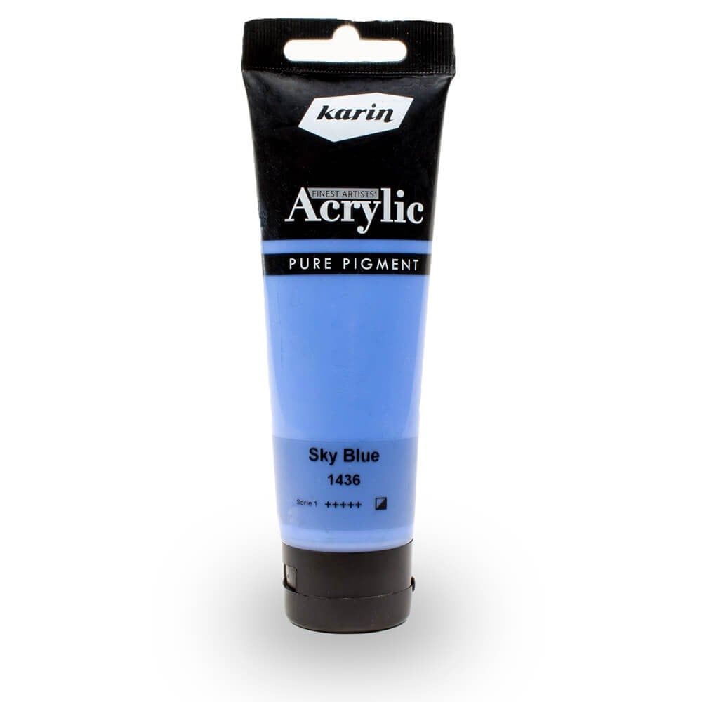 karin artist akrilik boya 120 ml 1436 sky blue