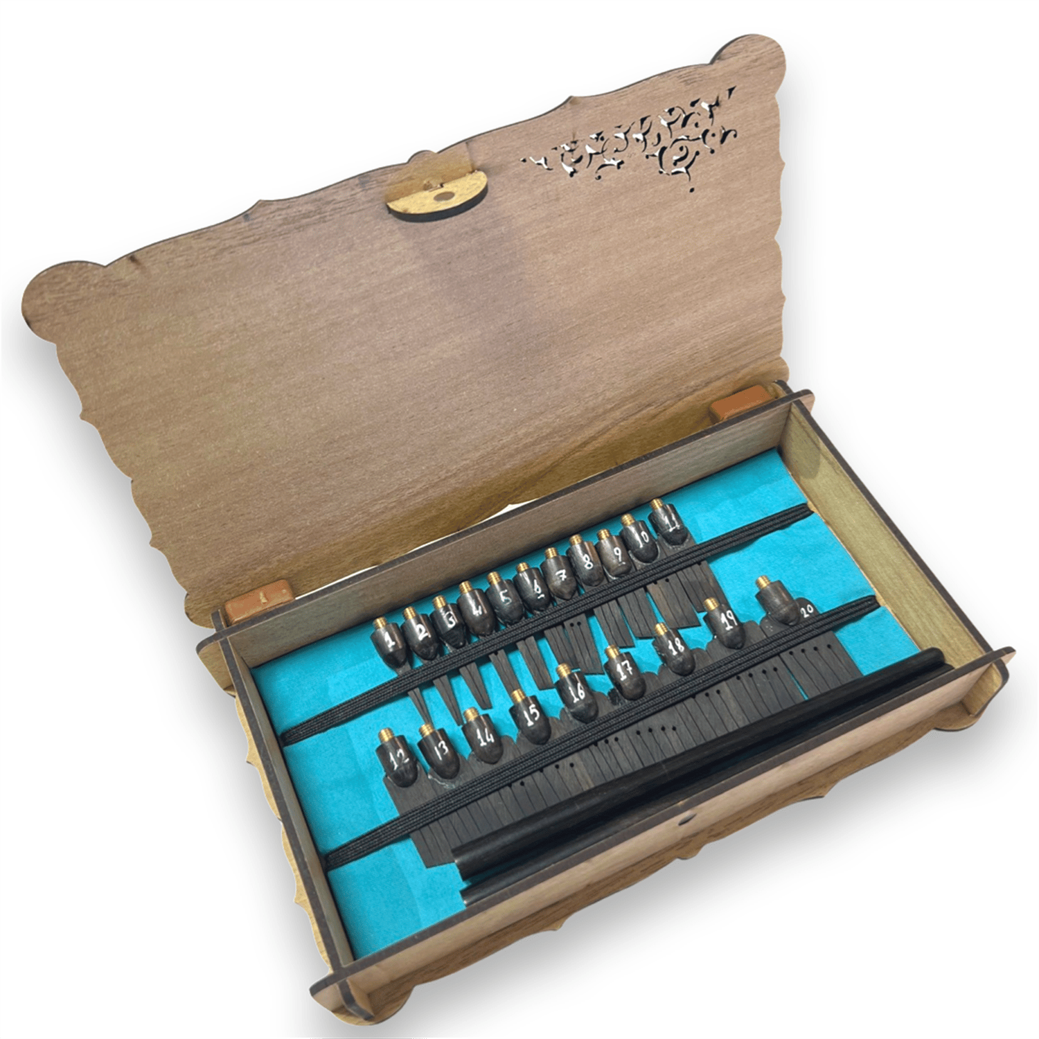 TiryakiArt Şaklı Abanoz Profesyonel Kalem Seti 1-20 mm KAPALI