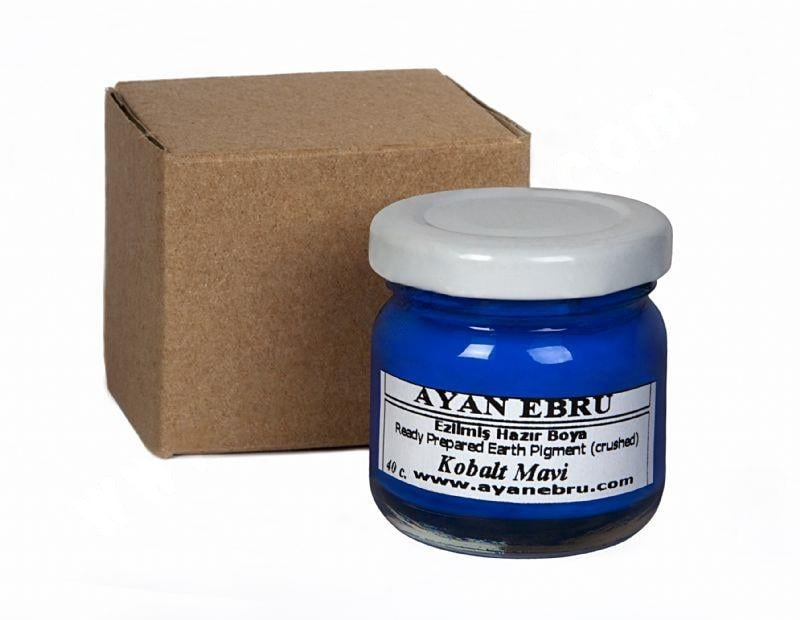 Ayan Ebru Ezilmiş Hazır Boya 40 cc Kobalt Mavi