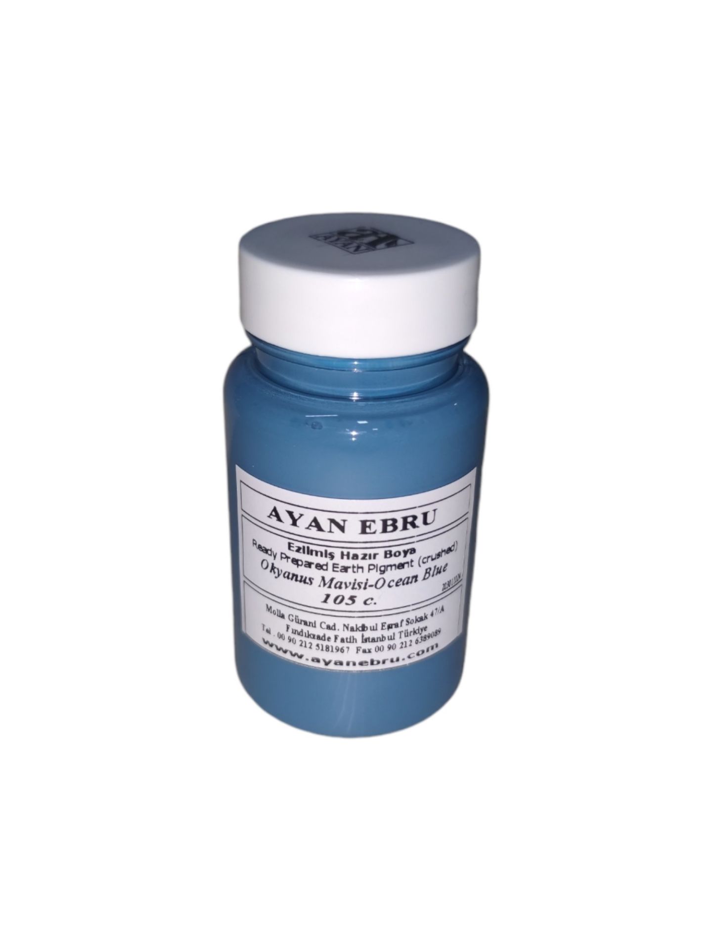 Ayan Ebru Ezilmiş Hazır Boya 105 cc Okyanus Mavi