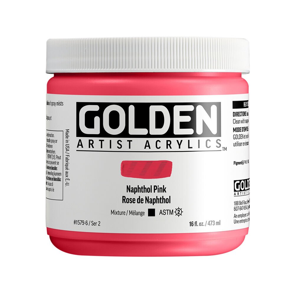Golden Akrilik HB NAPHTHOL PINK 473ML