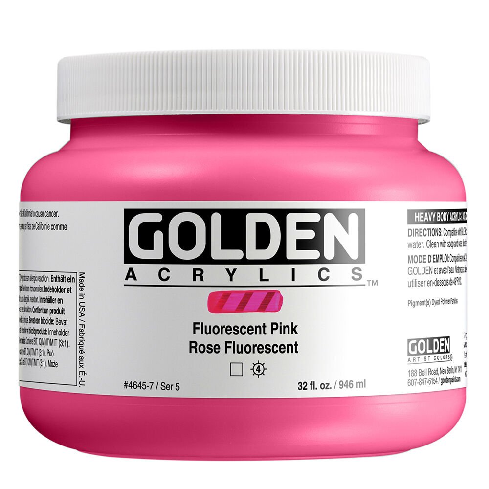 Golden Akrilik HB FLUORESCENT PINK 473 ML