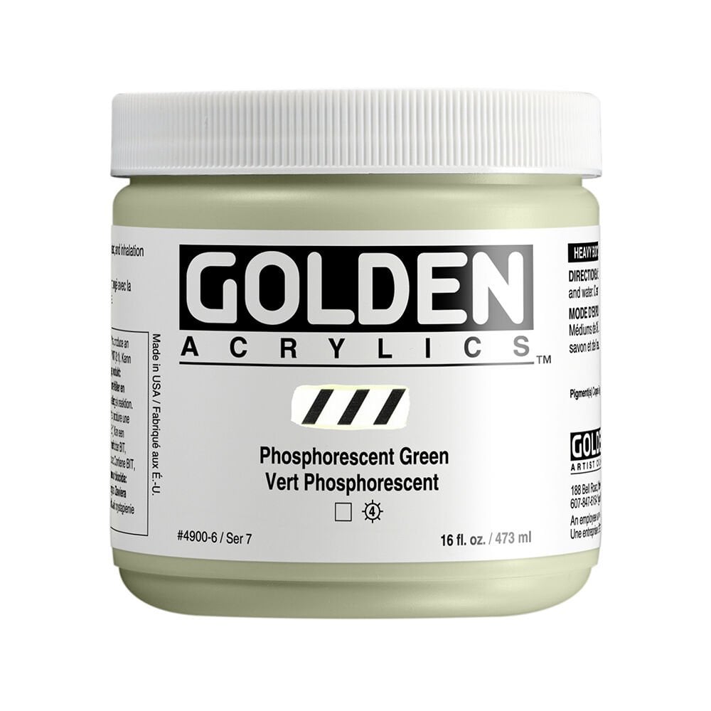 Golden Akrilik HB PHOSPHORESCENT GREEN 473 ML