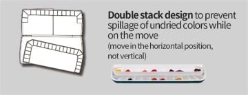 mijello mission angled double decker palet 1740