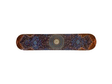 AHŞAP KALEMLİK SEDEF KAKMA Sürgülü Bordo Sarmal Desenli