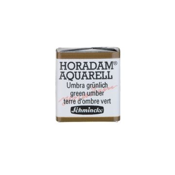 Schmincke Horadam Aquarell Artistik Sulu Boya Yarım Tablet Seri 1 665 green umber