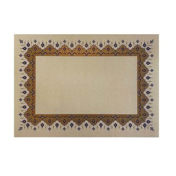 Tezhipli İçi Boş -12- Mat Kuşe Meşk Kağıdı Mohamad Badawi Alktifani A4 Tıpkı Basım (ULTRAMARİN - GOLD YALDIZ)