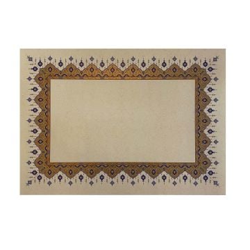 Tezhipli İçi Boş -4- Mat Kuşe Meşk Kağıdı Mohamad Badawi Alktifani A3 Tıpkı Basım (ULTRAMARİN - GOLD YALDIZ)