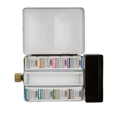 Schmincke Horadam Sulu Boya Seti Metal Kutu 8'li Yarım Tablet 74408