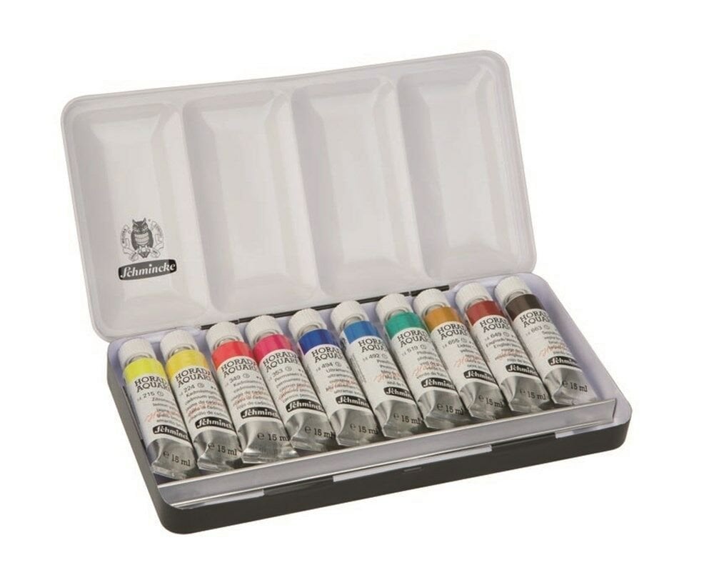 Schmincke Horadam Metal Kutu Artist Sulu Boya Seti, 10 x 15 ml 74510