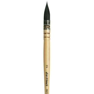 Da Vinci 418 Serisi Fırça No:2 petit gris pur mavi rus sincap kılı yuvarlak fıransız sulu boya fırçası