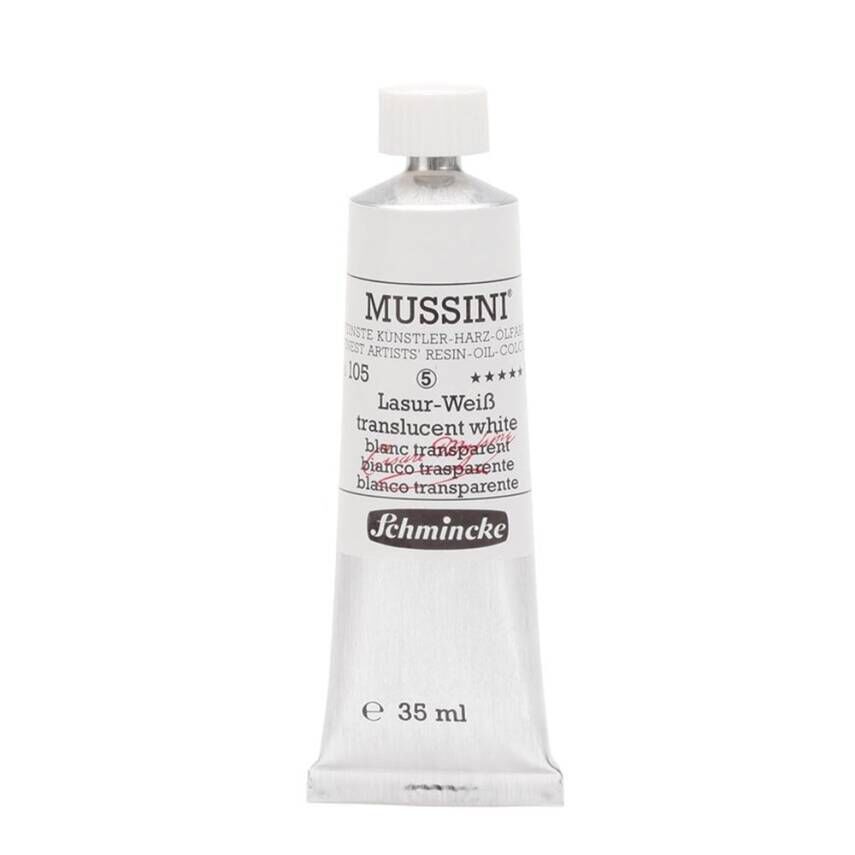 Schmincke Mussini Artist Yağlı Boya 35 ml 105 Translucent White Seri 5
