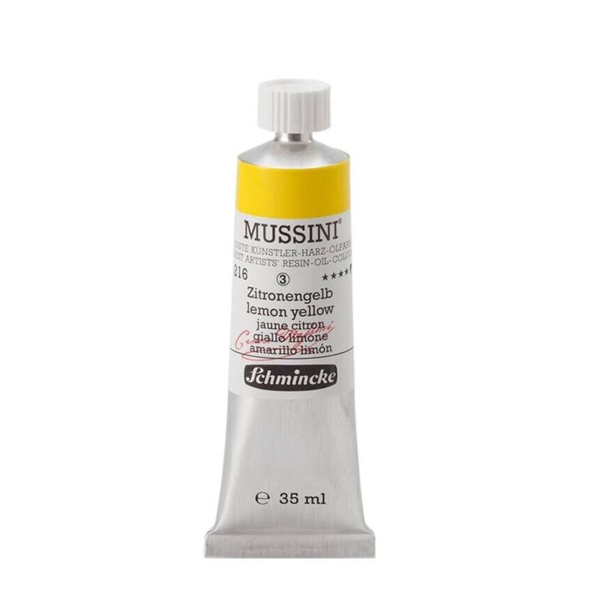 Schmincke Mussini Artist Yağlı Boya 35 ml 216 Lemon Yellow Seri 3
