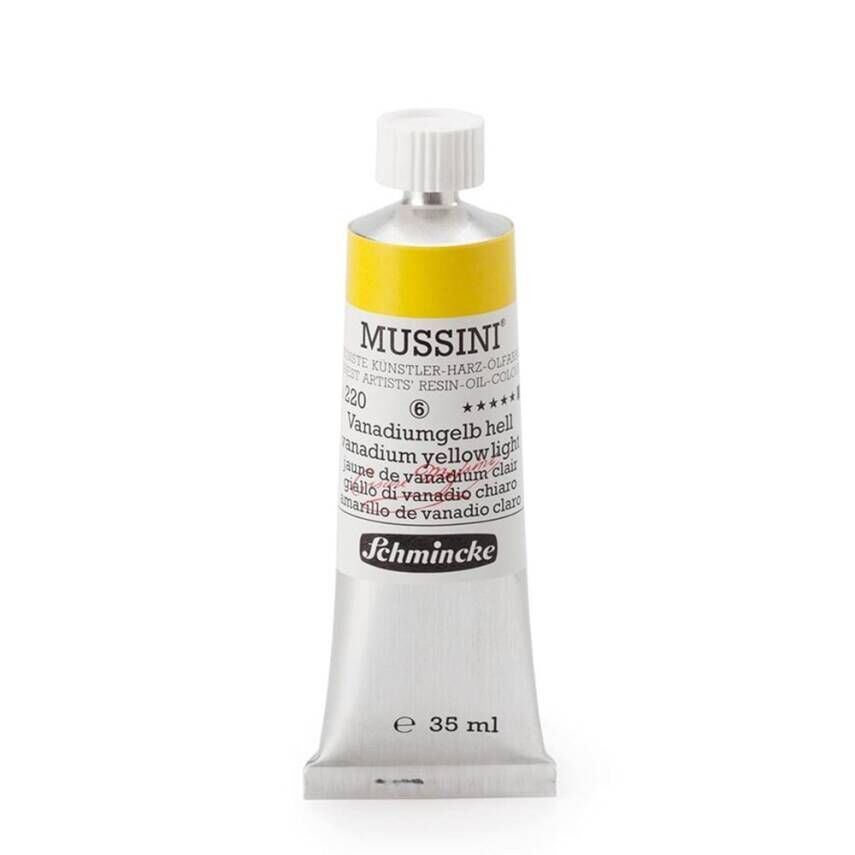 Schmincke Mussini Artist Yağlı Boya 35 ml 220 Vanadium Yellow Light Seri 6