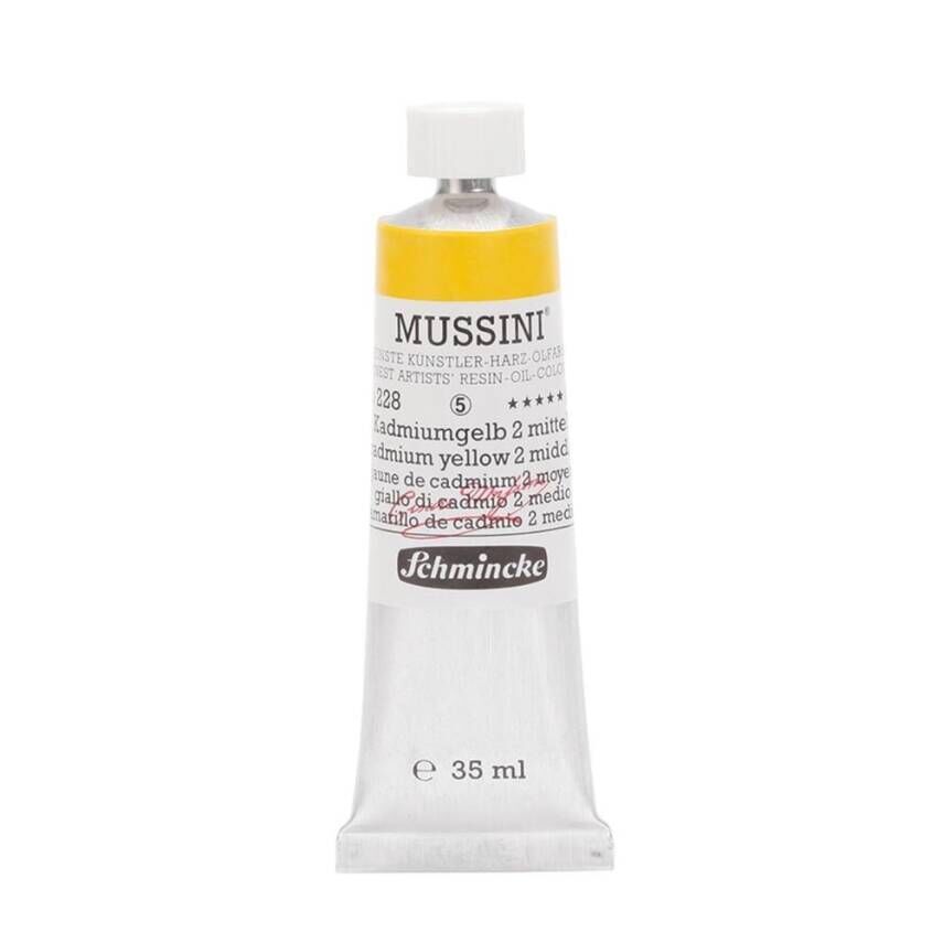 Schmincke Mussini Artist Yağlı Boya 35 ml 228 Cadmium Yellow 2 Middle Seri 5