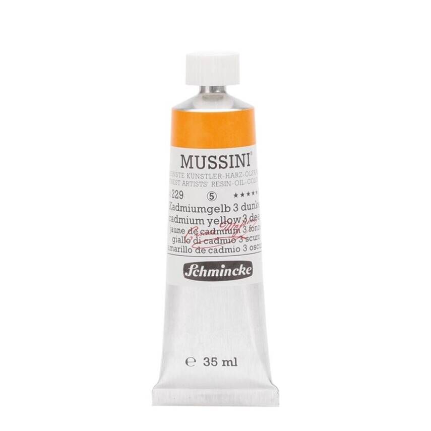 Schmincke Mussini Artist Yağlı Boya 35 ml 229 Cadmium Yellow 3 Deep Seri 5