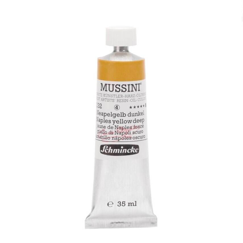 Schmincke Mussini Artist Yağlı Boya 35 ml 232 Naples Yellow Deep Seri 4
