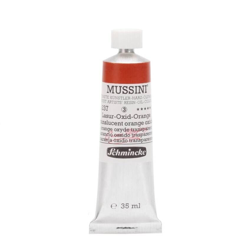 Schmincke Mussini Artist Yağlı Boya 35 ml 237 Translucent Orange Oxide Seri 3