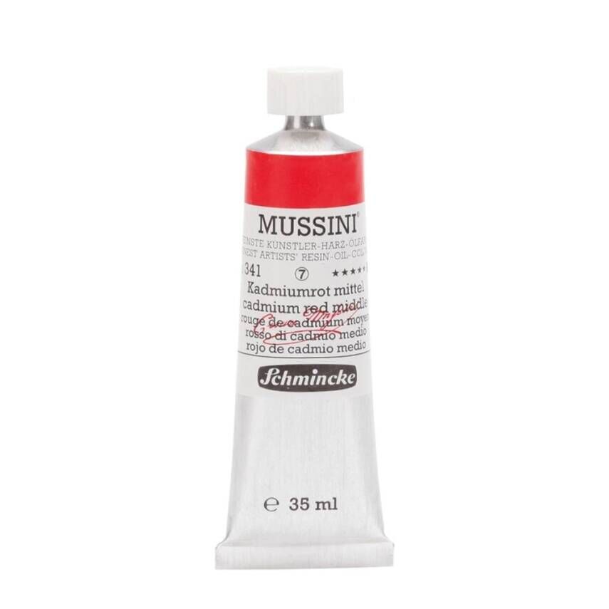 Schmincke Mussini Artist Yağlı Boya 35 ml 341 Cadmium Red Middle Seri 6