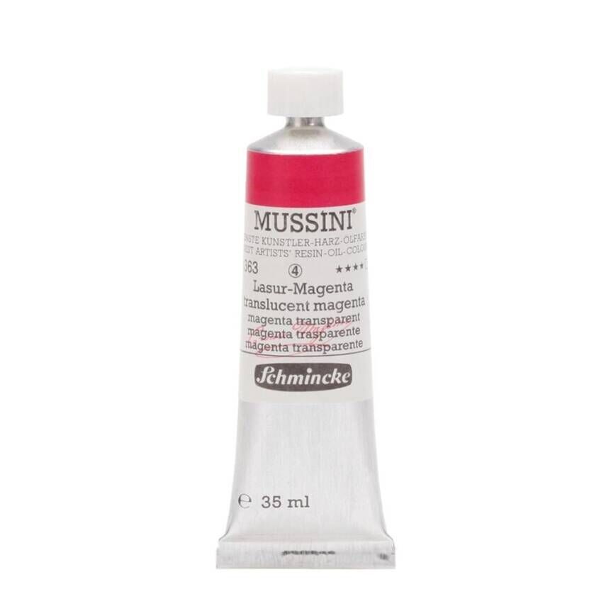 Schmincke Mussini Artist Yağlı Boya 35 ml 363 Translucent Magenta Seri 4