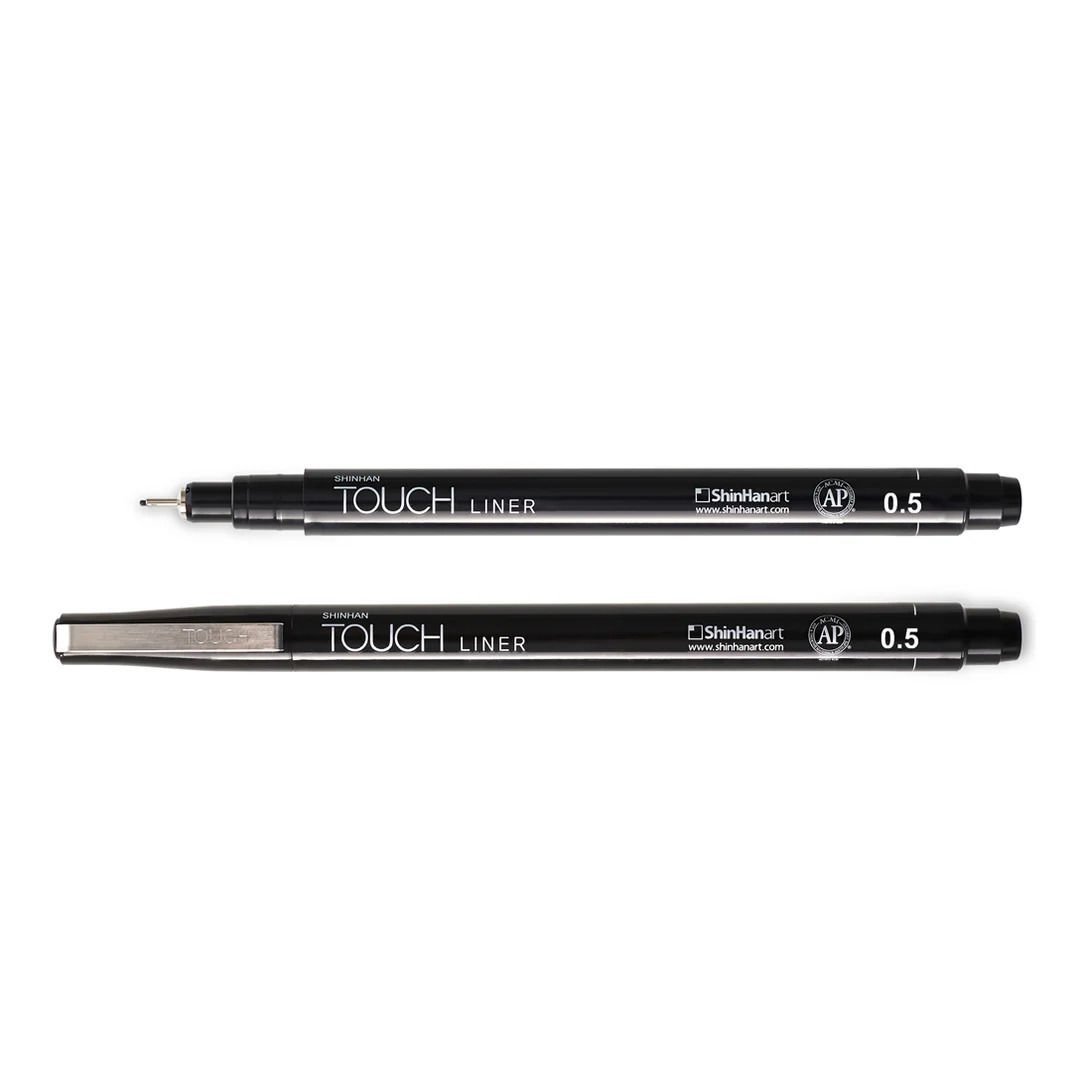 0,5 mm Siyah Shinhanart Touch Liner Teknik Çizim Kalemi