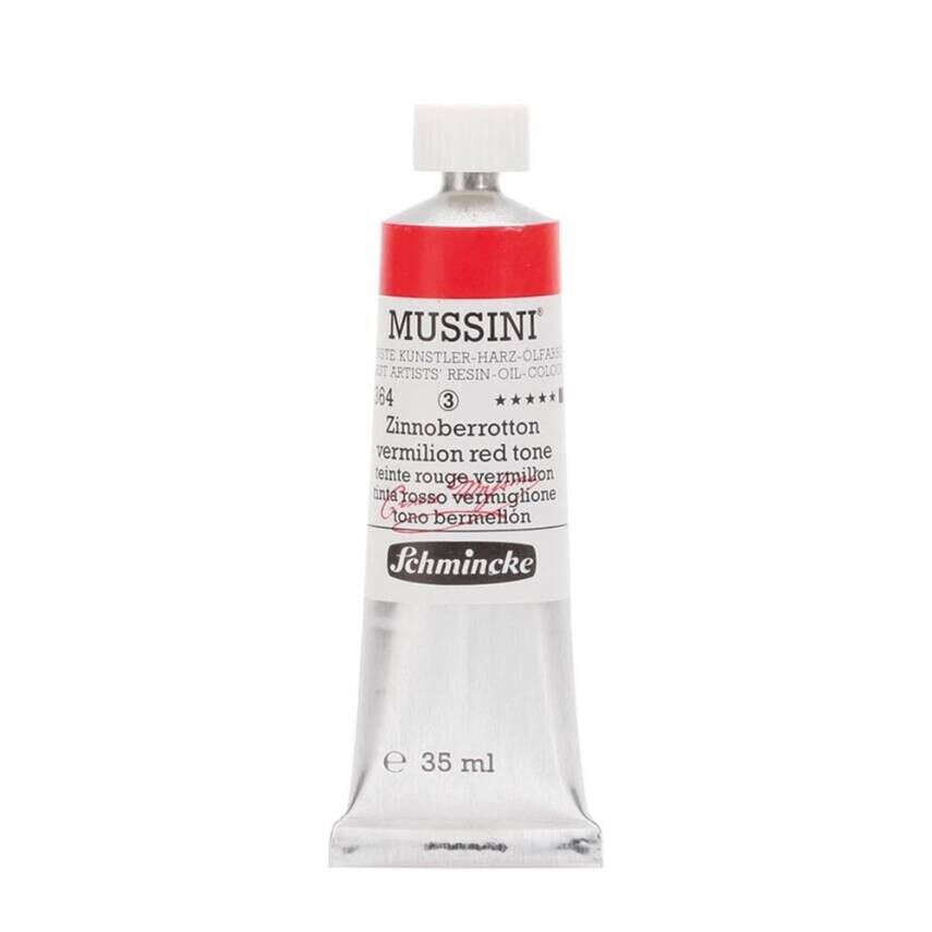 Schmincke Mussini Artist Yağlı Boya 35 ml 364 Vermilion Red Hue Seri 3