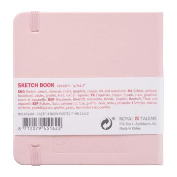 Talens Art Creation Sketch Book 12x12 cm Pastel Pink Eskiz Defteri 80 Yaprak 140 g