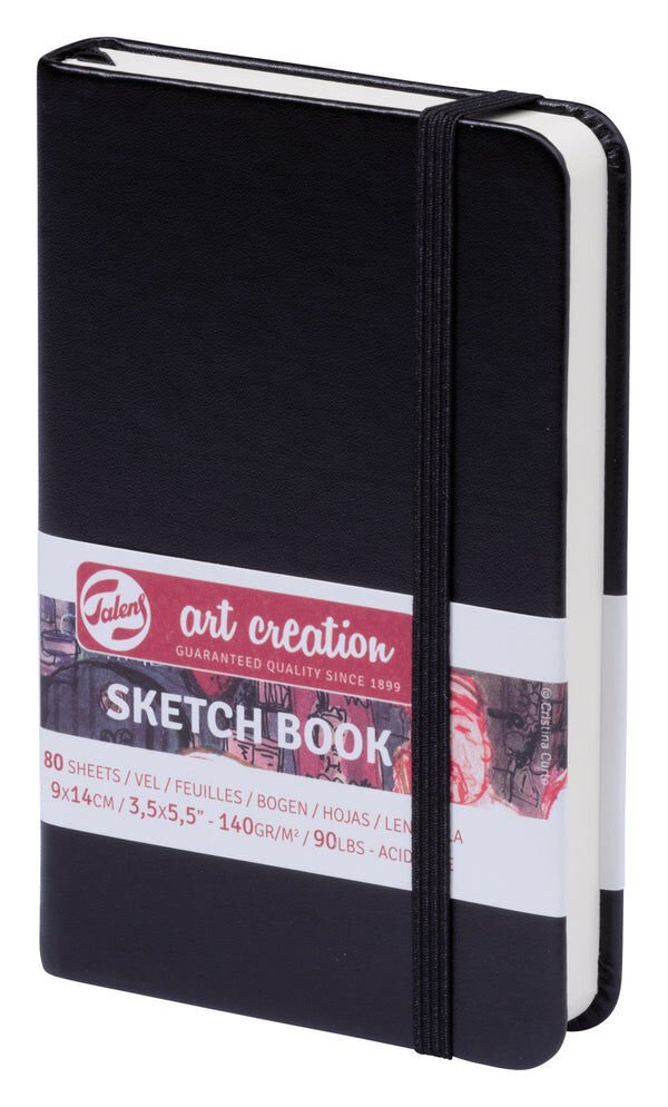 Talens Art Creation Sketch Book 9x14 cm Black Eskiz Defteri 80 Yaprak 140 g