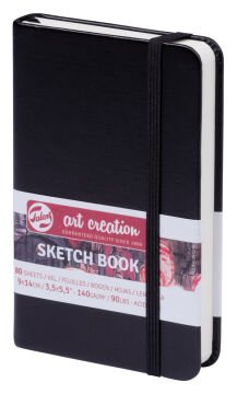 Talens Art Creation Sketch Book 9x14 cm Black Eskiz Defteri 80 Yaprak 140 g