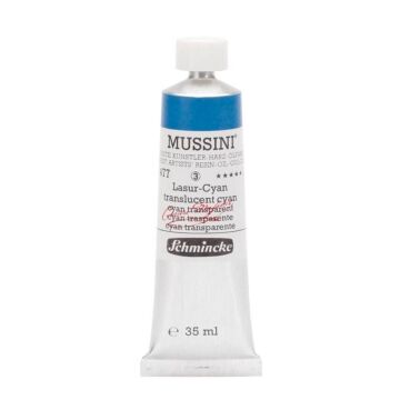 Schmincke Mussini Artist Yağlı Boya 35 ml 477 Translucent Cyan Seri 3