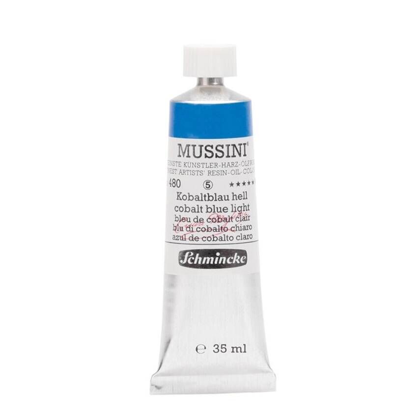 Schmincke Mussini Artist Yağlı Boya 35 ml 480 Cobalt Blue Light Seri 5