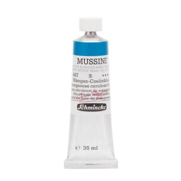 Schmincke Mussini Artist Yağlı Boya 35 ml 487 Manganese Cerulean Blue Seri 5