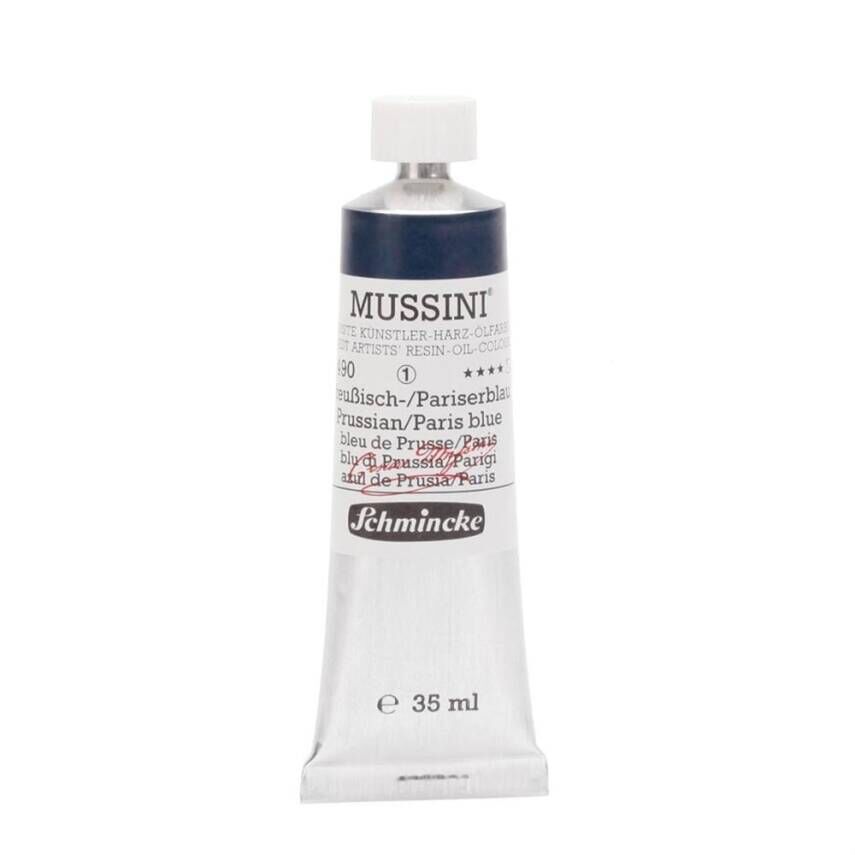 Schmincke Mussini Artist Yağlı Boya 35 ml 490 Prussian Paris Blue Seri 1