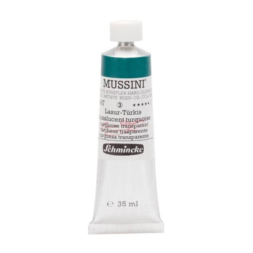 Schmincke Mussini Artist Yağlı Boya 35 ml 497 Translucent Turquoise Seri 3
