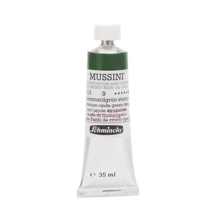 Schmincke Mussini Artist Yağlı Boya 35 ml 513 Chromium Oxide Green Deep Seri 3