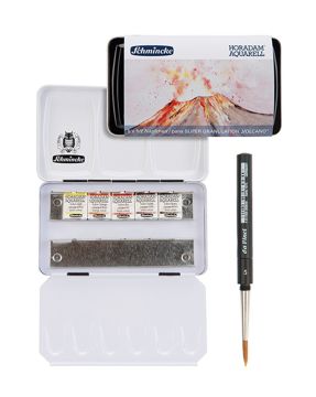 Schmincke Horadam Super Granulation Sulu Boya Volcano Set Metal Kutu 5 x 1/2 Tablet 74608