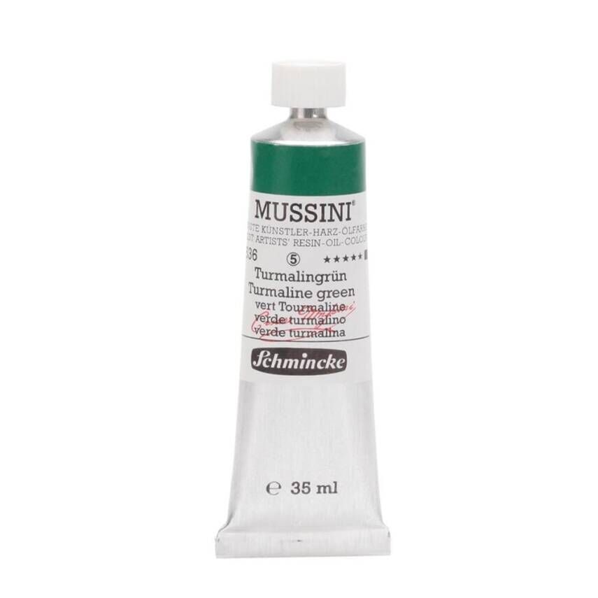 Schmincke Mussini Artist Yağlı Boya 35 ml 536 Turmaline Green Seri 5