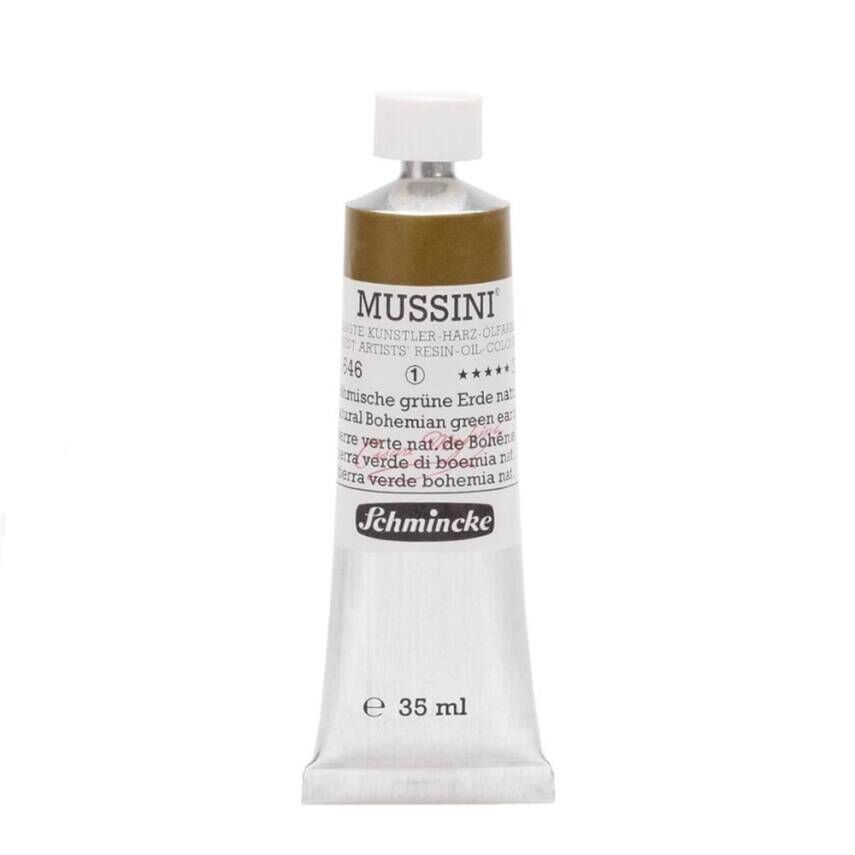 Schmincke Mussini Artist Yağlı Boya 35 ml 646 Natural Bohemian Green Earth Seri 1
